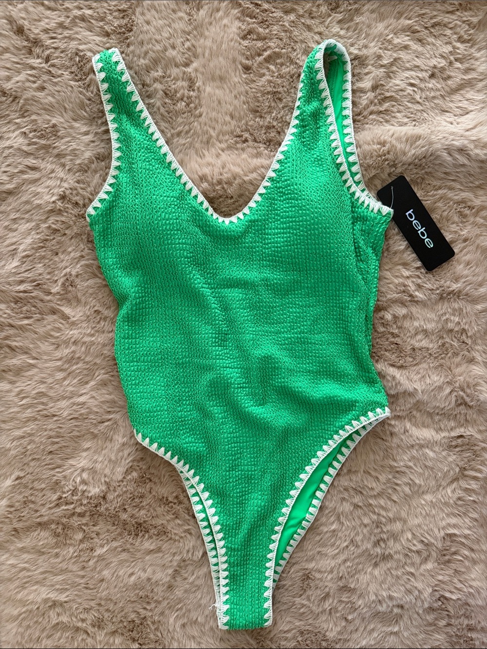 bebe ribbed swimsuit